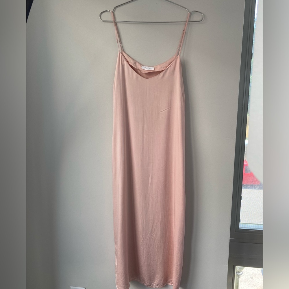Neu nomads easy slip dress Elegant Blush Pink Midi Dress